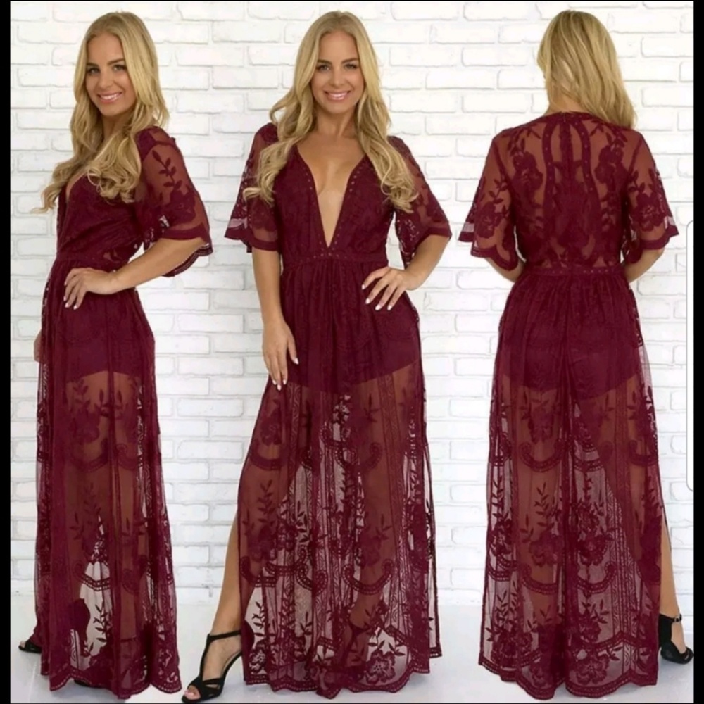 NWT She + Sky Lace Romper Dress